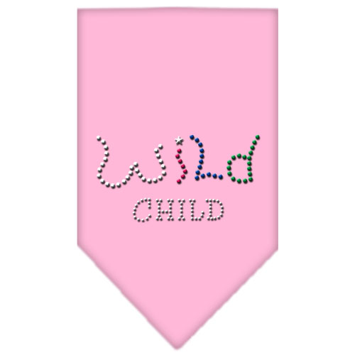 Wild Child Rhinestone Bandana Light Pink Large